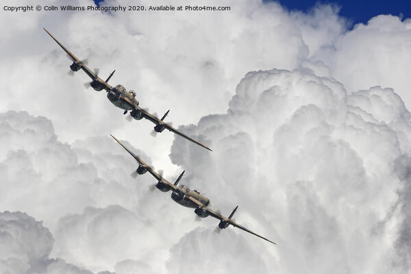  The 2 Lancasters Dunsfold 2 Picture Board by Colin Williams Photography