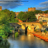 Buy canvas prints of Durham with A Golden Glow by Colin Williams Photography