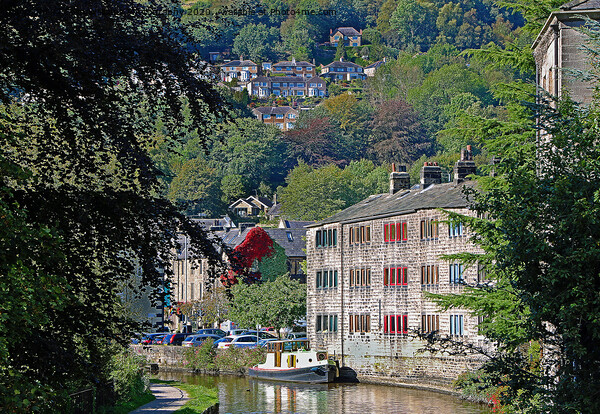 Hebden Bridge  And The Rochdale Canal Picture Board by Colin Williams Photography
