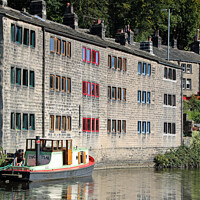 Buy canvas prints of Hebden Bridge  And The Rochdale Canal 2 by Colin Williams Photography