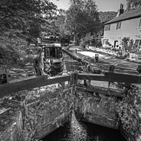 Buy canvas prints of The Rochdale Canal at Hebden Bridge by Colin Williams Photography