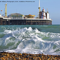 Buy canvas prints of Brighton Pier on A Stormy Day by Colin Williams Photography