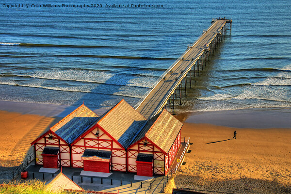 Early Morning Shadows At Saltburn Pier Picture Board by Colin Williams Photography
