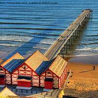 Buy canvas prints of Early Morning Shadows At Saltburn Pier by Colin Williams Photography
