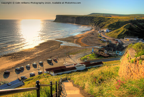 The Path down to Saltburn Bay Picture Board by Colin Williams Photography