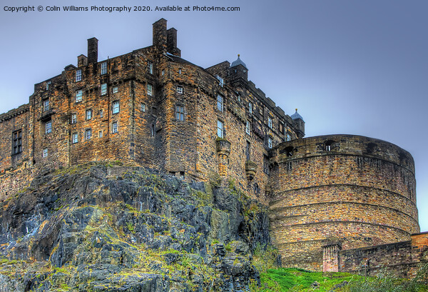 Edinburgh Castle On A Winters Day Picture Board by Colin Williams Photography