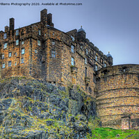 Buy canvas prints of Edinburgh Castle On A Winters Day by Colin Williams Photography