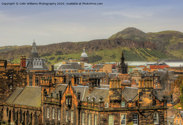 The View From Edinburgh Castle Picture Board by Colin Williams Photography