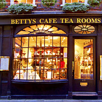 Buy canvas prints of Bettys Tea Room - Stonegate York by Colin Williams Photography