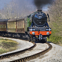 Buy canvas prints of The flying Scotsman on the  KWVR - 3 by Colin Williams Photography