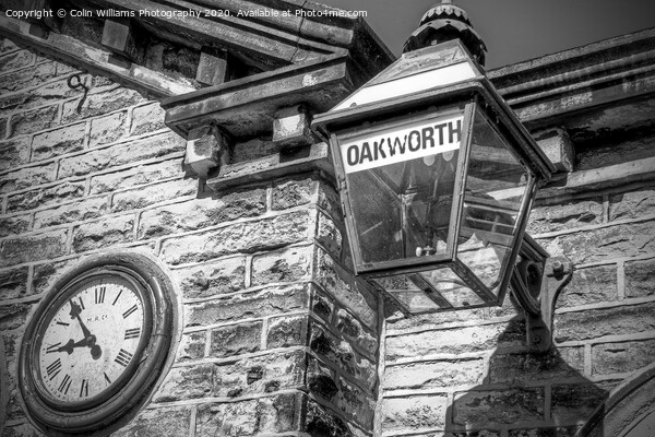 Oakworth Station BW 2 Picture Board by Colin Williams Photography