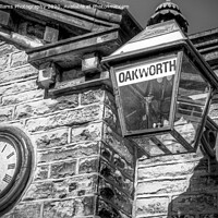 Buy canvas prints of Oakworth Station BW 2 by Colin Williams Photography