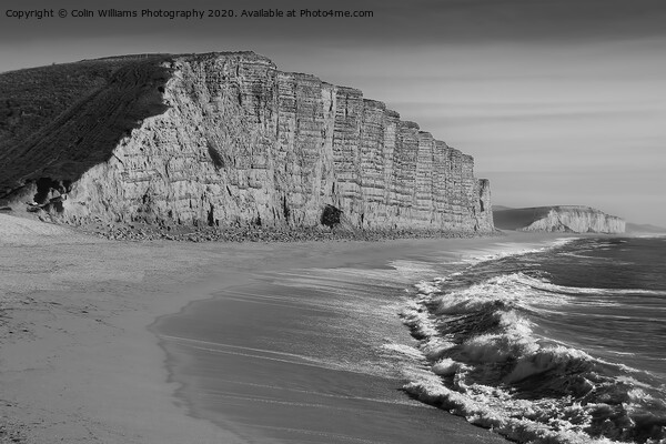  West Bay Dorset  Broadchurch BW Picture Board by Colin Williams Photography