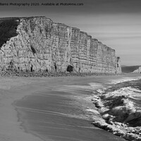 Buy canvas prints of  West Bay Dorset  Broadchurch BW by Colin Williams Photography