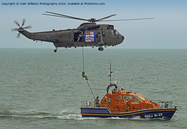 Air Sea Rescue Eastbourne  Picture Board by Colin Williams Photography