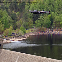 Buy canvas prints of The Dambusters  - Flying over The Derwent Dam by Colin Williams Photography