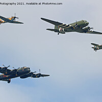Buy canvas prints of The Battle Of Britain Memorial Flight At Cosford Airshow 2018 by Colin Williams Photography