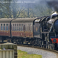 Buy canvas prints of 45212 Black 5 Steam Engine by Colin Williams Photography