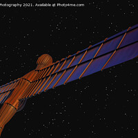 Buy canvas prints of The Angel of the North Stars in the Sky by Colin Williams Photography