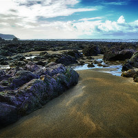 Buy canvas prints of Widemouth Beach Cornwall by Nathan Gathercole