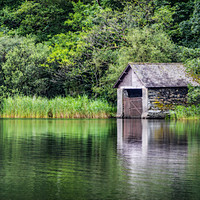 Buy canvas prints of Rydal Boathaouse by Charles Bruce