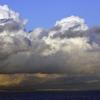 Buy canvas prints of Clouds over Portsmouth by Tony Murtagh