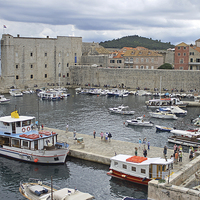 Buy canvas prints of Dubrovnik Old Harbour by Tony Murtagh