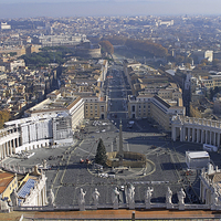 Buy canvas prints of View from Dome of St Peters Basilica by Tony Murtagh