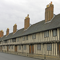 Buy canvas prints of Almshouses in Stratford upon Avon by Tony Murtagh