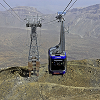 Buy canvas prints of Mount Teide Cable Car by Tony Murtagh
