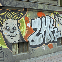 Buy canvas prints of Graffiti in Belgrade by Tony Murtagh