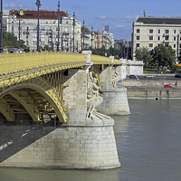 Buy canvas prints of Margaret Bridge Budapest  by Tony Murtagh
