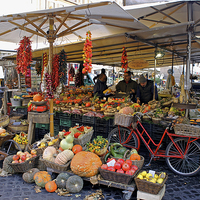 Buy canvas prints of Fruit and Vegetable Market by Tony Murtagh