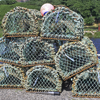 Buy canvas prints of  Lobster Pots  by Tony Murtagh
