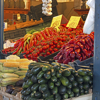 Buy canvas prints of  Vegetable Stall by Tony Murtagh
