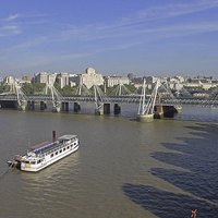 Buy canvas prints of  Jubilee Bridges from London Eye  by Tony Murtagh