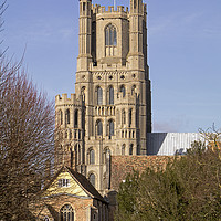 Buy canvas prints of Ely Cathedral West Tower by Tony Murtagh