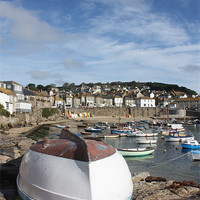 Buy canvas prints of Mousehole Harbour by John Taylor