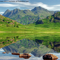 Buy canvas prints of The Tarn In July by Jamie Green