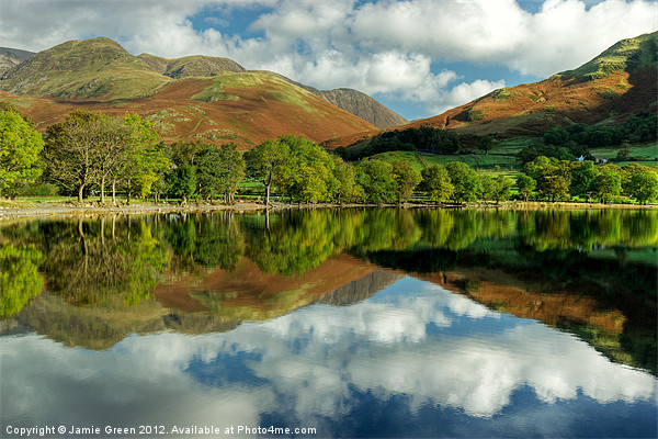 Buttermere In October Picture Board by Jamie Green