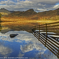 Buy canvas prints of Blea Tarn Reflections by Jamie Green
