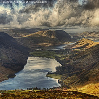 Buy canvas prints of The View From Fleetwith Pike by Jamie Green