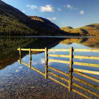Buy canvas prints of Fence at Buttermere by Jamie Green