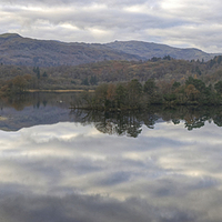 Buy canvas prints of Rydal Water Panorama by Jamie Green