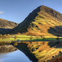 Buy canvas prints of Fleetwith Pike Across Buttermere by Jamie Green