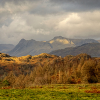 Buy canvas prints of The Langdale Pikes by Jamie Green