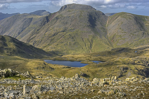 Great Gable & Sprinkling Tarn Picture Board by Jamie Green