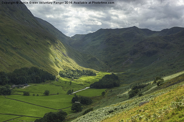 Grisedale Valley,The Lake District Picture Board by Jamie Green