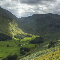 Buy canvas prints of Grisedale Valley,The Lake District by Jamie Green