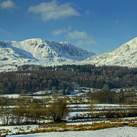 Buy canvas prints of Dow Crag And Coniston Old Man by Jamie Green